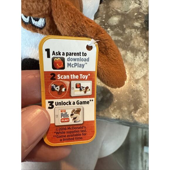 Secret Life Of Pets Set Of 2 Duke And Pops Happy Meal Toys‎ 5” Long - Picture 16 of 16